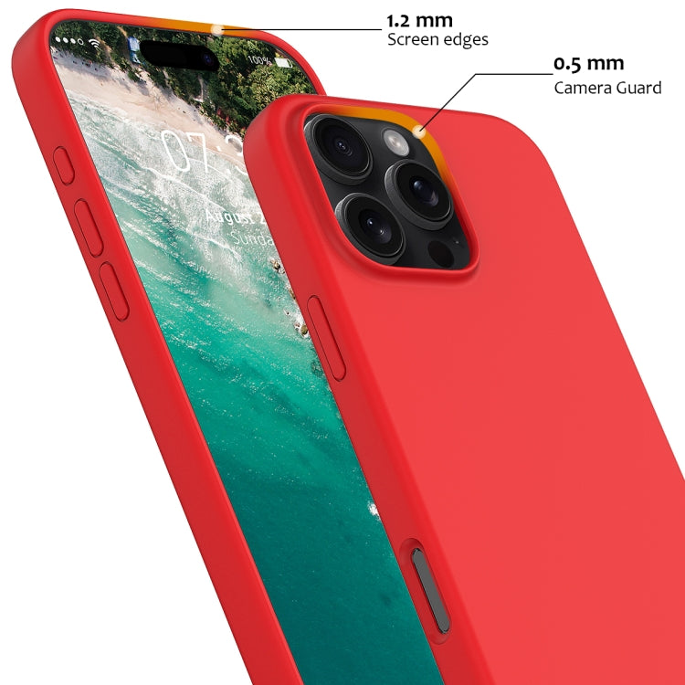 For iPhone 16 Pro Shockproof Silicone Magsafe Phone Case(Red) - iPhone 16 Pro Cases by buy2fix | Online Shopping UK | buy2fix