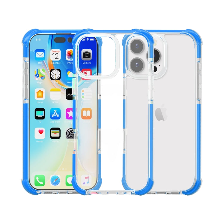 For iPhone 16 Pro Max Four-corner Shockproof TPU + Acrylic Phone Case(Blue) - iPhone 16 Pro Max Cases by buy2fix | Online Shopping UK | buy2fix