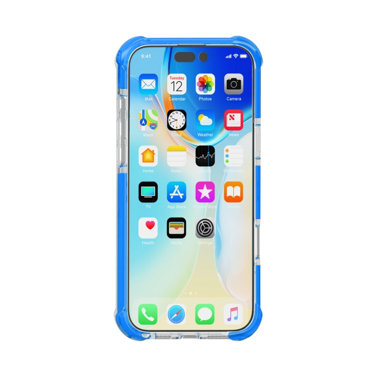 For iPhone 16 Pro Four-corner Shockproof TPU + Acrylic Phone Case(Blue) - iPhone 16 Pro Cases by buy2fix | Online Shopping UK | buy2fix