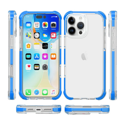 For iPhone 16 Pro Four-corner Shockproof TPU + Acrylic Phone Case(Blue) - iPhone 16 Pro Cases by buy2fix | Online Shopping UK | buy2fix