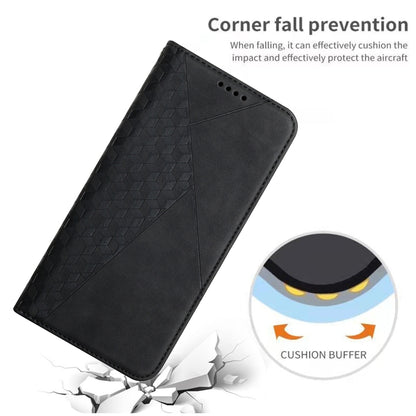 For Xiaomi 14 Ultra Diamond Splicing Skin Feel Magnetic Leather Phone Case(Black) - 14 Ultra Cases by buy2fix | Online Shopping UK | buy2fix