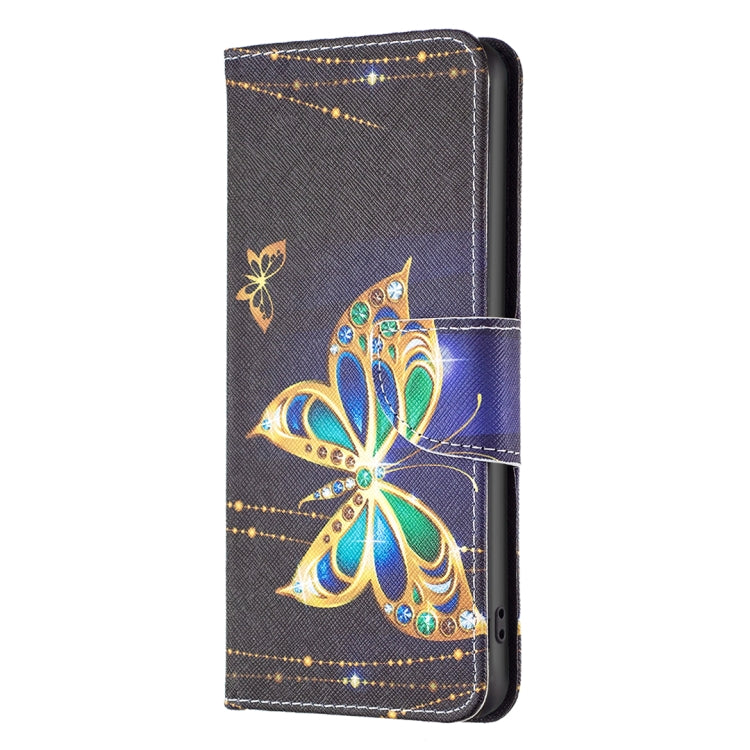 For iPhone 16 Colored Drawing Pattern Flip Leather Phone Case(Big Butterfly) - iPhone 16 Cases by buy2fix | Online Shopping UK | buy2fix