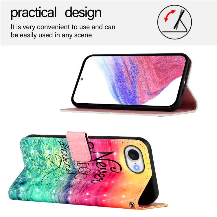 For iPhone SE 2024 3D Painting Horizontal Flip Leather Phone Case(Chasing Dreams) - More iPhone Cases by buy2fix | Online Shopping UK | buy2fix