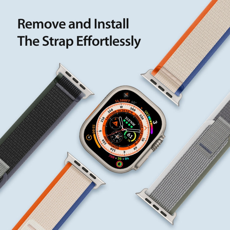 For Apple Watch 5 40mm DUX DUCIS YJ Series Nylon Watch Band(Orange Beige) - Watch Bands by DUX DUCIS | Online Shopping UK | buy2fix