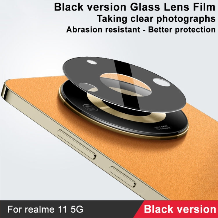 For Realme 11 5G IMAK Rear Camera Lens Glass Film Black Version - Other by imak | Online Shopping UK | buy2fix