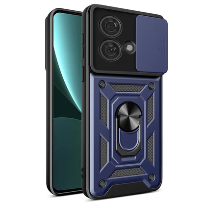 For Motorola Edge 40 Neo 5G Sliding Camera Cover Design TPU Hybrid PC Phone Case(Blue) - Motorola Cases by buy2fix | Online Shopping UK | buy2fix