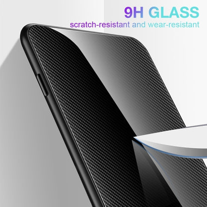 For iPhone 16 Texture Gradient Glass TPU Phone Case(White) - iPhone 16 Cases by buy2fix | Online Shopping UK | buy2fix