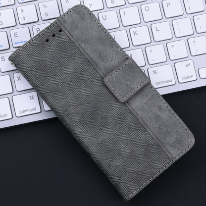 For iPhone SE 2024 Geometric Embossed Leather Phone Case(Grey) - More iPhone Cases by buy2fix | Online Shopping UK | buy2fix