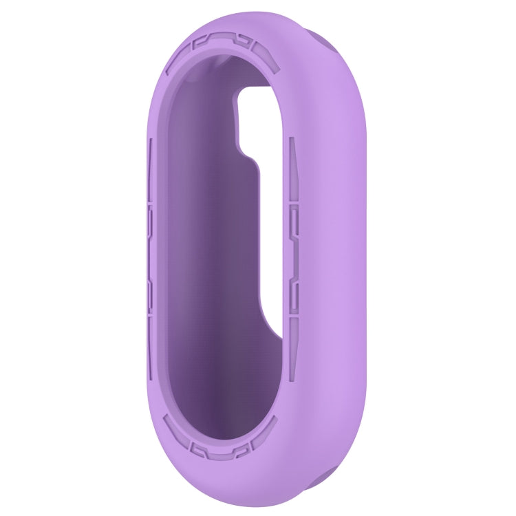 For Xiaomi Mi Band 8 Pure Color Silicone Watch Protective Case(Purple) - Watch Cases by buy2fix | Online Shopping UK | buy2fix