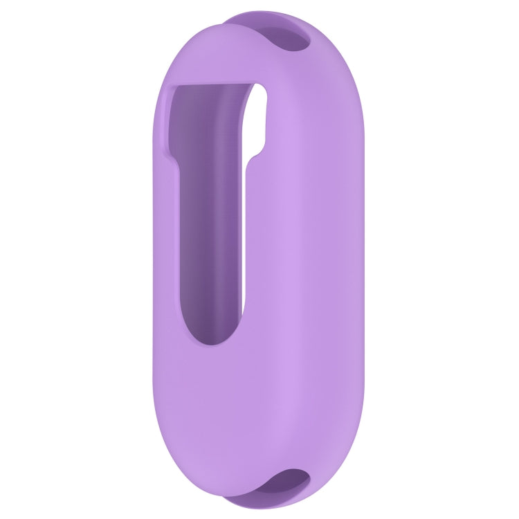 For Xiaomi Mi Band 8 Pure Color Silicone Watch Protective Case(Purple) - Watch Cases by buy2fix | Online Shopping UK | buy2fix