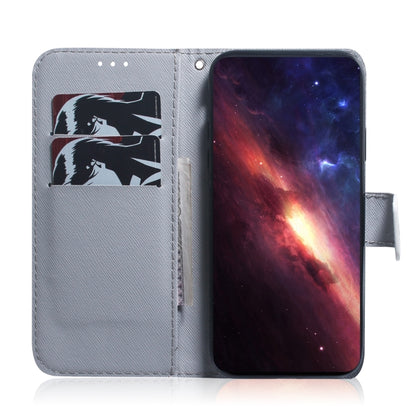 For iPhone 16 Plus Coloured Drawing Flip Leather Phone Case(White Wolf) - iPhone 16 Plus Cases by buy2fix | Online Shopping UK | buy2fix