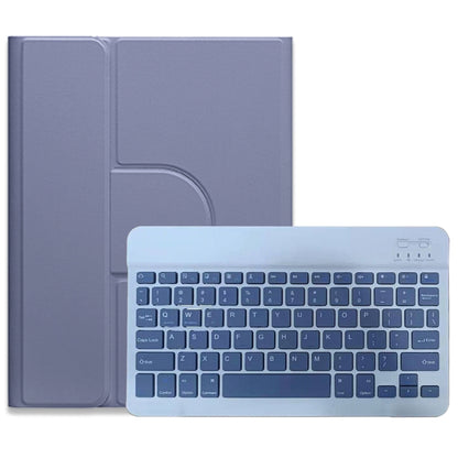 For iPad 10.2 2021 / Air 2019 Square Button 360 Degree Rotatable Bluetooth Keyboard Leather Case(Lavender Purple) - Universal by buy2fix | Online Shopping UK | buy2fix