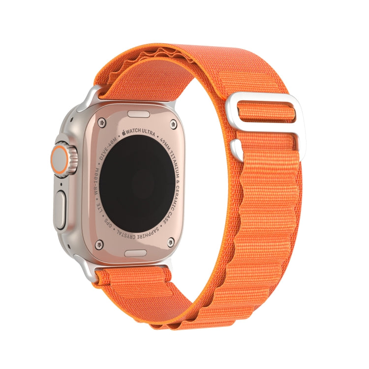 For Apple Watch Series 8 41mm DUX DUCIS GS Series Nylon Loop Watch Band(Orange) - Watch Bands by DUX DUCIS | Online Shopping UK | buy2fix