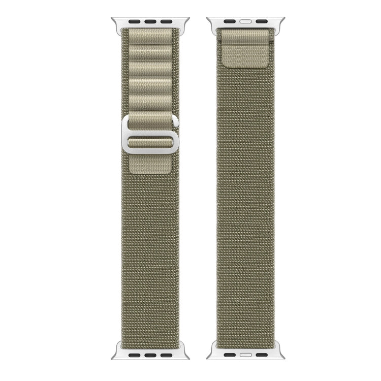 For Apple Watch Series 6 40mm DUX DUCIS GS Series Nylon Loop Watch Band(Olive) - Watch Bands by DUX DUCIS | Online Shopping UK | buy2fix