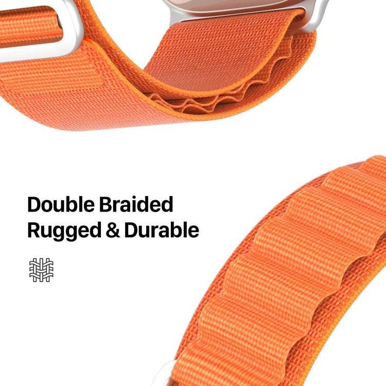 For Apple Watch 38mm DUX DUCIS GS Series Nylon Loop Watch Band(Orange) - Watch Bands by DUX DUCIS | Online Shopping UK | buy2fix