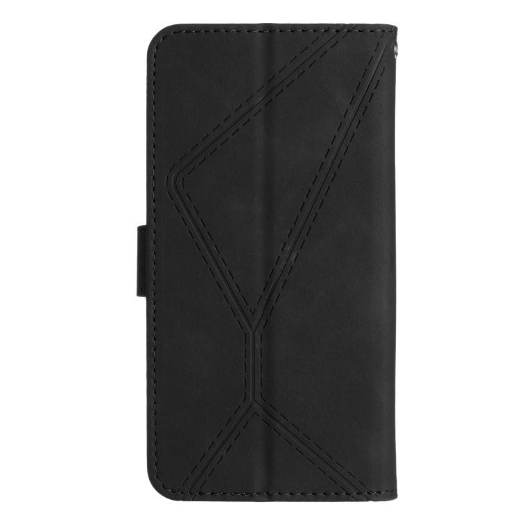 For Samsung Galaxy A05 Stitching Embossed Leather Phone Case(Black) - Galaxy Phone Cases by buy2fix | Online Shopping UK | buy2fix