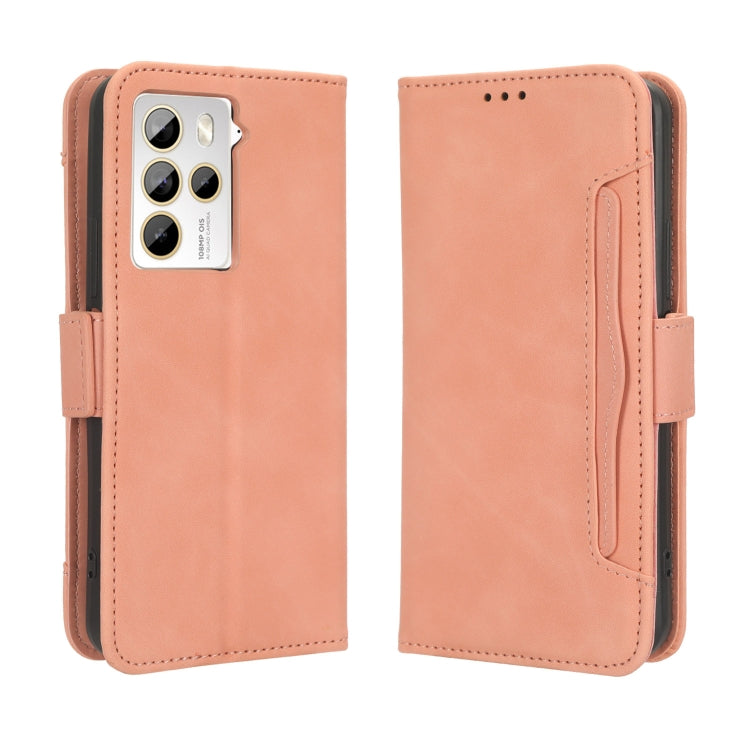 For HTC U23 / U23 Pro Skin Feel Calf Texture Card Slots Leather Phone Case(Pink) - HTC by buy2fix | Online Shopping UK | buy2fix