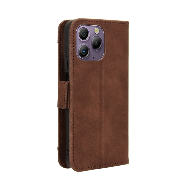 For Blackview A96 Skin Feel Calf Texture Card Slots Leather Phone Case(Brown) - More Brand by buy2fix | Online Shopping UK | buy2fix