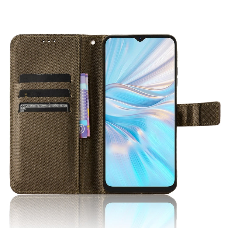 For Blackview Oscal C70 Diamond Texture Leather Phone Case(Brown) - More Brand by buy2fix | Online Shopping UK | buy2fix