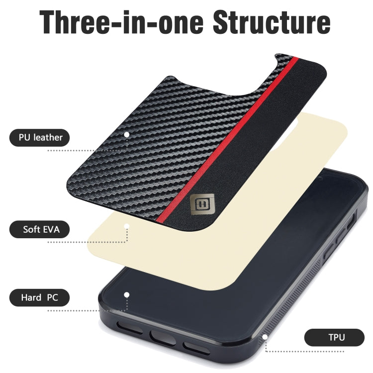 For Google Pixel 9 / 9 Pro LC.IMEEKE 3 in 1 Carbon Fiber Texture Shockproof Phone Case(Black) - Google Cases by LC.IMEEKE | Online Shopping UK | buy2fix