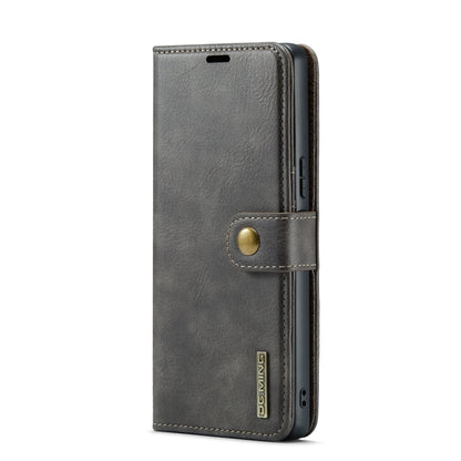 For Sony Xperia 10 V DG.MING Crazy Horse Texture Detachable Magnetic Leather Phone Case(Grey) - Sony Cases by DG.MING | Online Shopping UK | buy2fix