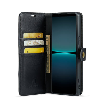 For Sony Xperia 1 VI DG.MING Crazy Horse Texture Detachable Magnetic Leather Phone Case(Black) - Sony Cases by DG.MING | Online Shopping UK | buy2fix