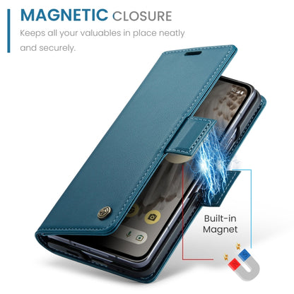 For Google Pixel Fold CaseMe 023 Butterfly Buckle Litchi Texture RFID Anti-theft Leather Phone Case(Blue) - Google Cases by CaseMe | Online Shopping UK | buy2fix