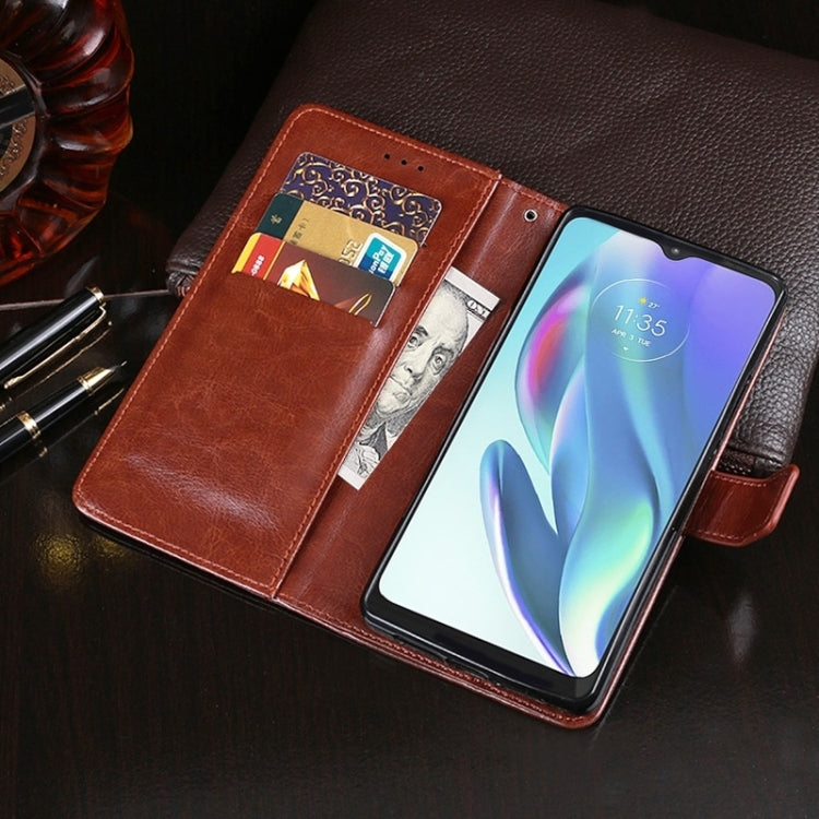 For vivo X100 idewei Crazy Horse Texture Leather Phone Case(Blue) - X100 Cases by idewei | Online Shopping UK | buy2fix