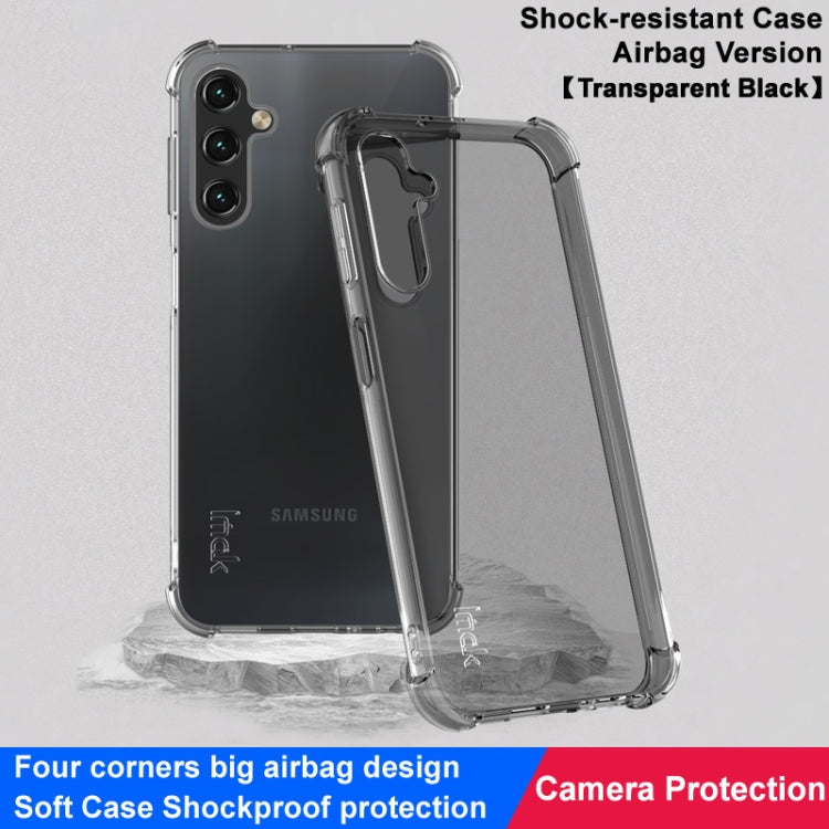 For Samsung Galaxy A25 5G imak Shockproof Airbag TPU Phone Case(Transparent Black) - Galaxy Phone Cases by imak | Online Shopping UK | buy2fix