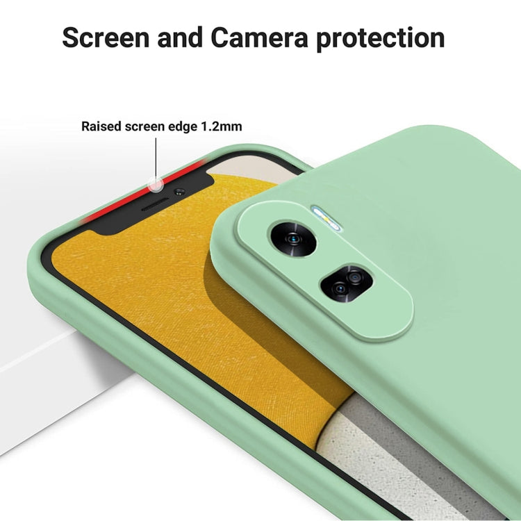 For Honor 90 Lite / X50i Pure Color Liquid Silicone Shockproof Phone Case(Green) - Honor Cases by buy2fix | Online Shopping UK | buy2fix