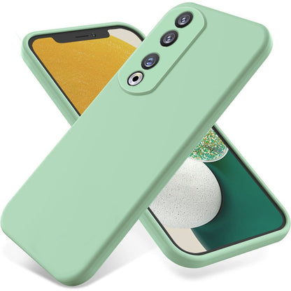 For Honor 90 Pro Pure Color Liquid Silicone Shockproof Phone Case(Green) - Honor Cases by buy2fix | Online Shopping UK | buy2fix