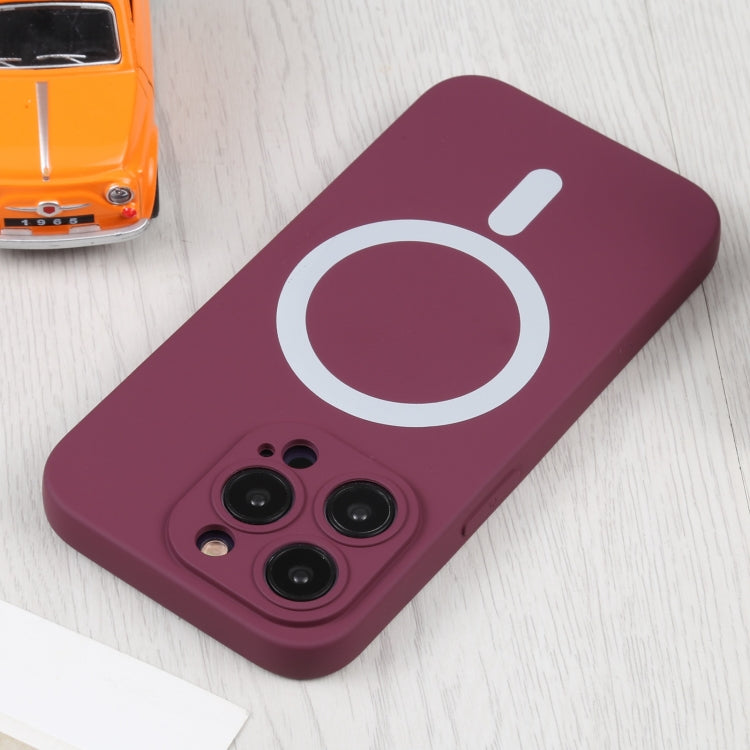 For iPhone 16 Plus Liquid Silicone Magsafe Phone Case(Wine Red) - iPhone 16 Plus Cases by buy2fix | Online Shopping UK | buy2fix