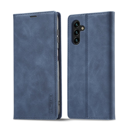 For Samsung Galaxy S23 FE 5G LC.IMEEKE Strong Magnetism Microfiber Leather Phone Case(Blue) - Galaxy S23 FE 5G Cases by LC.IMEEKE | Online Shopping UK | buy2fix