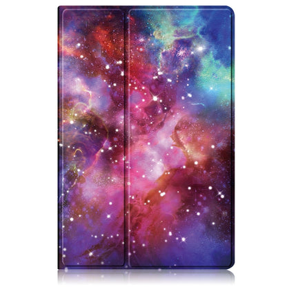 For Samsung Galaxy Tab S9 360 Rotation Stand Painted Smart Leather Tablet Case(Milky Way) - Galaxy Tab S9 Cases by buy2fix | Online Shopping UK | buy2fix