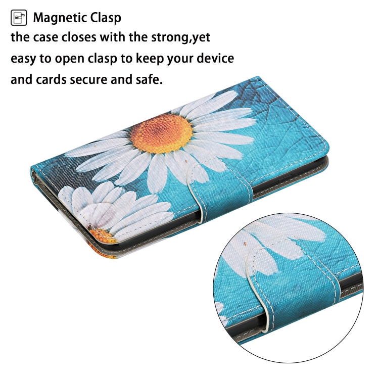 For iPhone 16 Pro 3D Colored Drawing Flip Leather Phone Case(Chrysanthemum) - iPhone 16 Pro Cases by buy2fix | Online Shopping UK | buy2fix