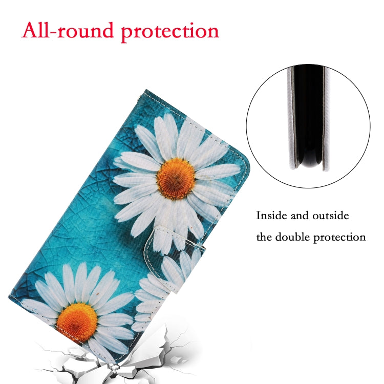 For iPhone 16 Plus 3D Colored Drawing Flip Leather Phone Case(Daisy) - iPhone 16 Plus Cases by buy2fix | Online Shopping UK | buy2fix