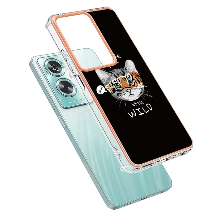 For OPPO A79 5G Global Electroplating Marble Dual-side IMD Phone Case(Natural Growth) - OPPO Cases by buy2fix | Online Shopping UK | buy2fix