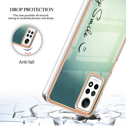 For Xiaomi Redmi Note 12 Pro 4G Global Electroplating Marble Dual-side IMD Phone Case(Smile) - Xiaomi Cases by buy2fix | Online Shopping UK | buy2fix