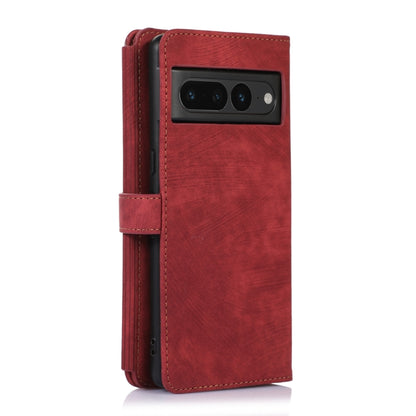 For Google Pixel 7 Pro Dream 9-Card Wallet Zipper Bag Leather Phone Case(Red) - Google Cases by buy2fix | Online Shopping UK | buy2fix