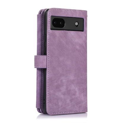 For Google Pixel 6a Dream 9-Card Wallet Zipper Bag Leather Phone Case(Purple) - Google Cases by buy2fix | Online Shopping UK | buy2fix