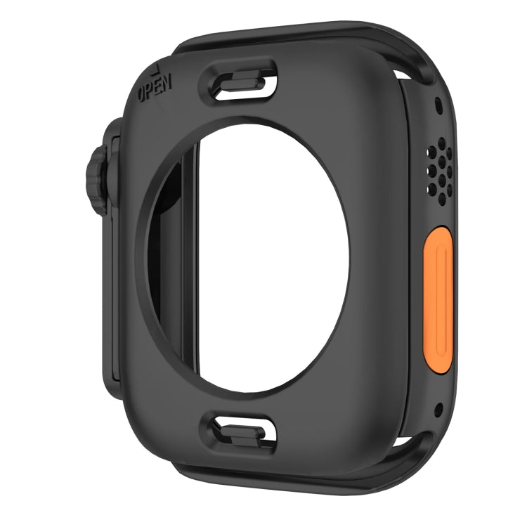 For Apple Watch Series 6 / 5 / 4 / SE 40mm Change to Ultra 49mm Waterproof All-Inclusive Film Hybrid PC Watch Case(Black) - Watch Cases by buy2fix | Online Shopping UK | buy2fix