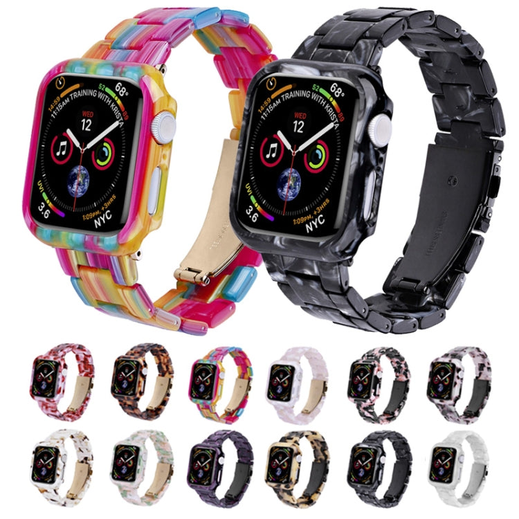 For Apple Watch Ultra 2 / Ultra 49mm Printed Resin PC Watch Band Case Kit(Nougat Color) - Watch Cases by buy2fix | Online Shopping UK | buy2fix