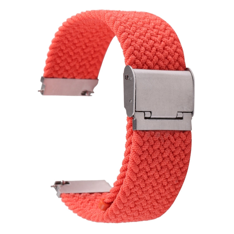 For Samsung Galaxy Watch 6 / 6 Classic Nylon Braided Metal Buckle Watch Band(Bright Pink) - Watch Bands by buy2fix | Online Shopping UK | buy2fix