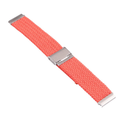 For Samsung Galaxy Watch 6 / 6 Classic Nylon Braided Metal Buckle Watch Band(Bright Pink) - Watch Bands by buy2fix | Online Shopping UK | buy2fix