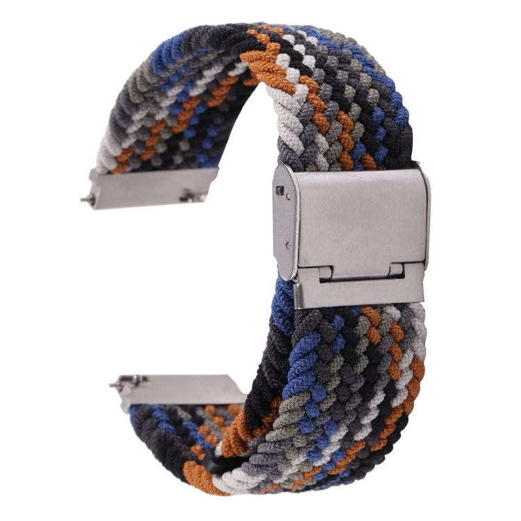 For Samsung Galaxy Watch 6 / 6 Classic Nylon Braided Metal Buckle Watch Band(Denim) - Watch Bands by buy2fix | Online Shopping UK | buy2fix