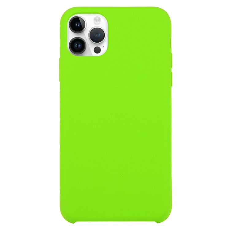 For iPhone 16 Pro Solid Silicone Phone Case(Light Green) - iPhone 16 Pro Cases by buy2fix | Online Shopping UK | buy2fix