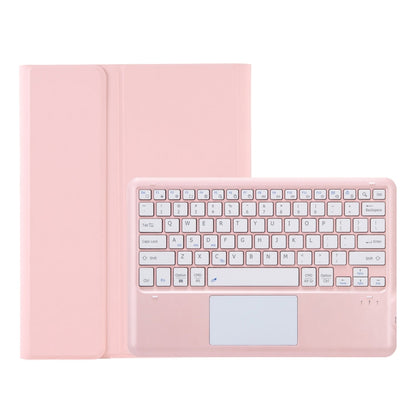 For Samsung Galaxy Tab S9 FE+ A810B-A Touch Pad Detachable Bluetooth Keyboard Leather Tablet Case(Pink) - Samsung Keyboard by buy2fix | Online Shopping UK | buy2fix