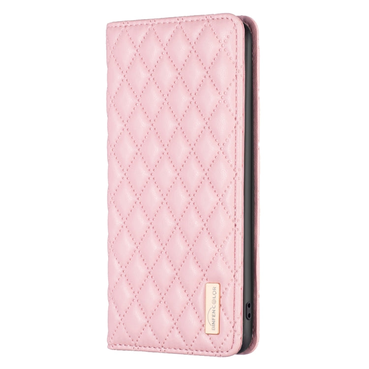 For OPPO A79 5G Diamond Lattice Magnetic Leather Flip Phone Case(Pink) - OPPO Cases by buy2fix | Online Shopping UK | buy2fix