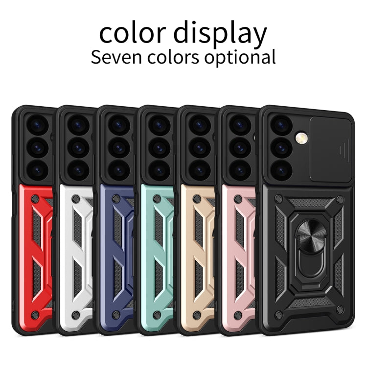 For Samsung Galaxy S24+ 5G Sliding Camera Cover Design TPU+PC Phone Case(Black) - Galaxy S24+ 5G Cases by buy2fix | Online Shopping UK | buy2fix