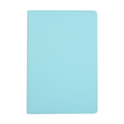 For Samsung Galaxy Tab S9 360 Degrees Rotation Holder Litchi Texture Leather Tablet Case(Sky Blue) - Galaxy Tab S9 Cases by buy2fix | Online Shopping UK | buy2fix